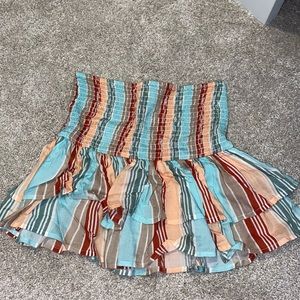 Pilyq skirt, XS/S, Multicolor Smocked